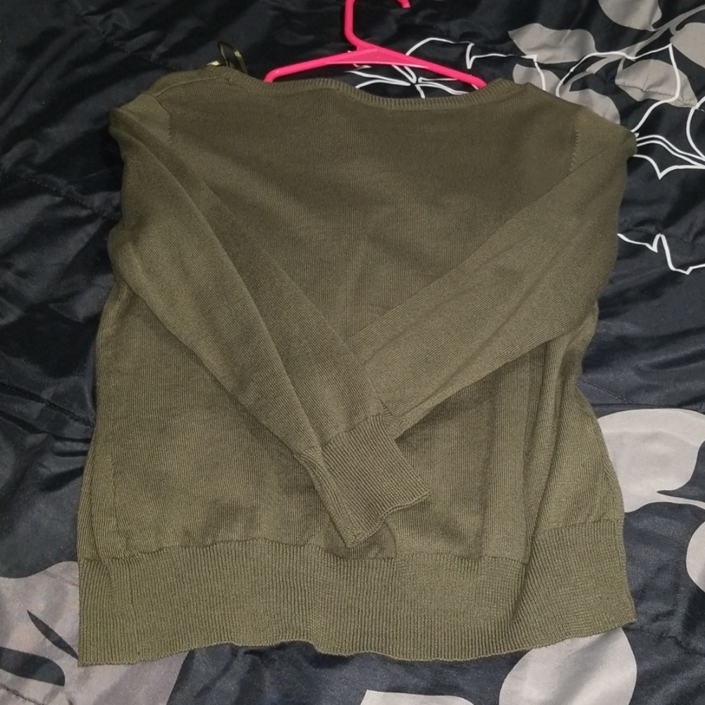 Promod Olive Green Cardigan - Picture 2 of 3